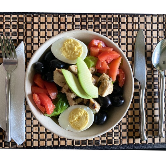 Dinnerware Set, 12pcs, Unbreakable, BPA Free,Beige - Picture 6 of 10